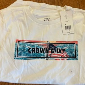 Crown & Ivy NWT boys tee L
